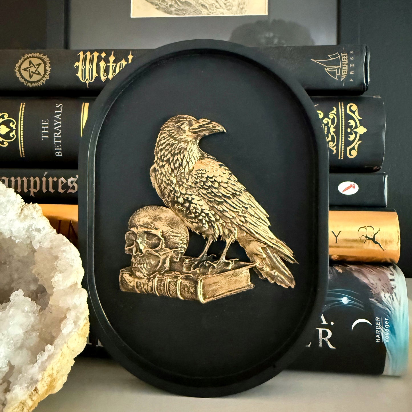 Raven Dark Academia Plaque
