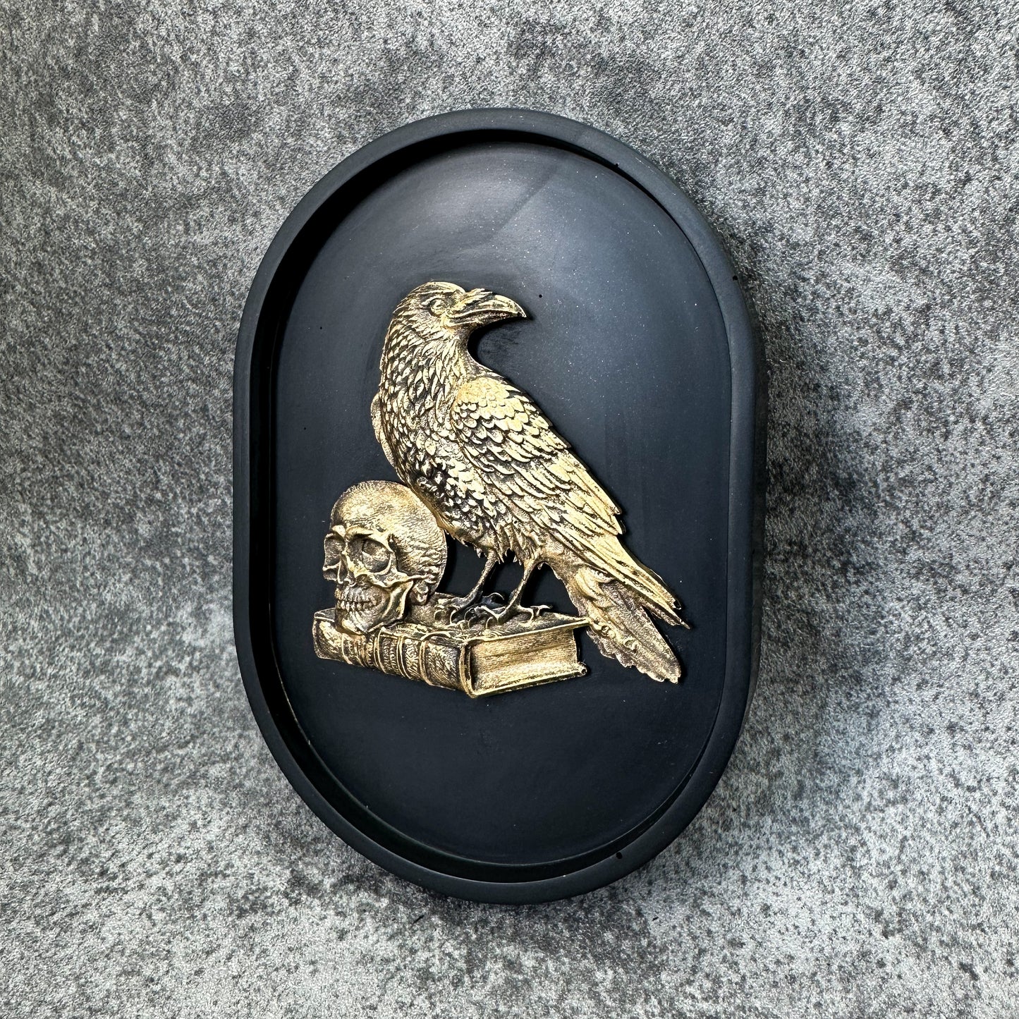 Raven Dark Academia Plaque