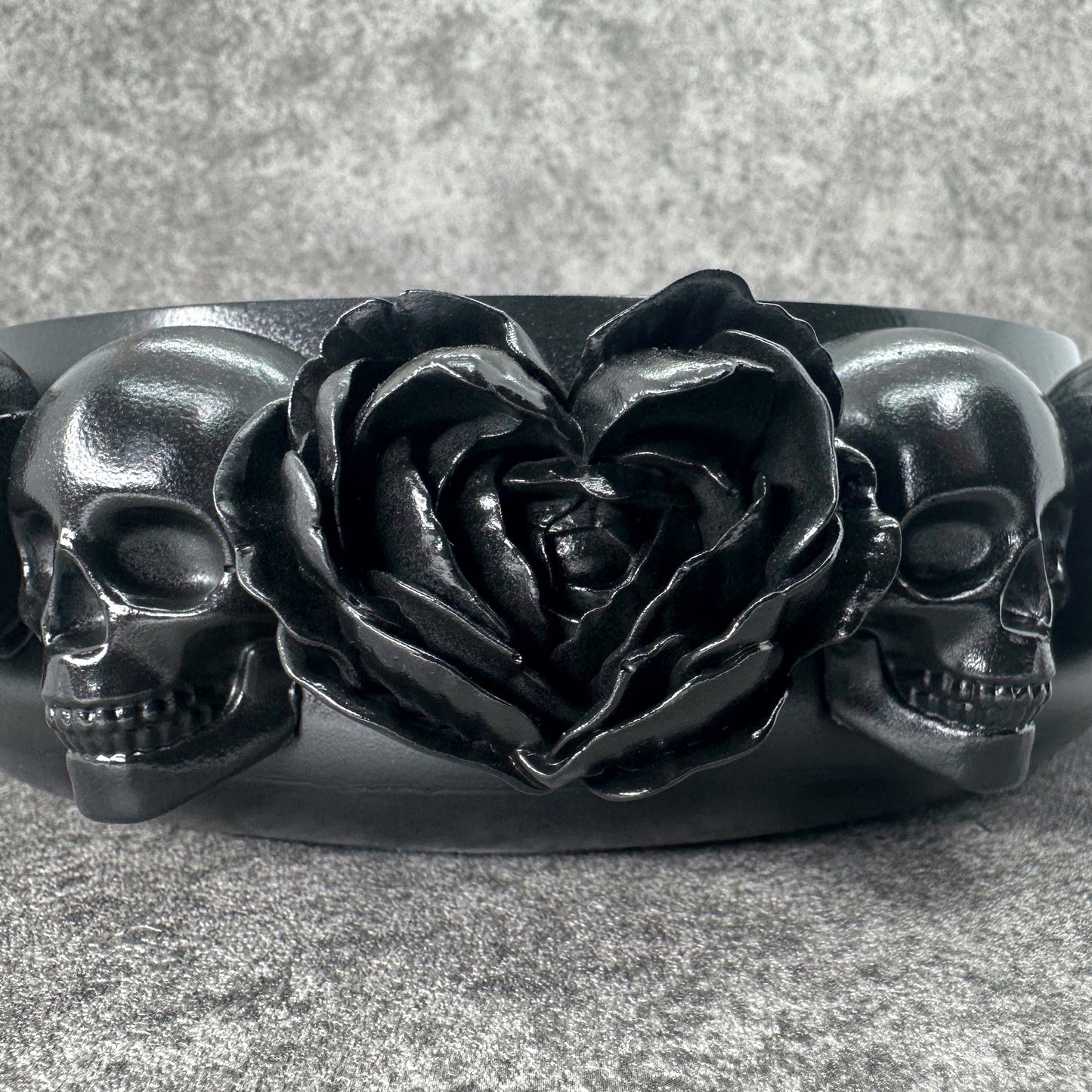 Skull & Black Rose Ritual Bowl