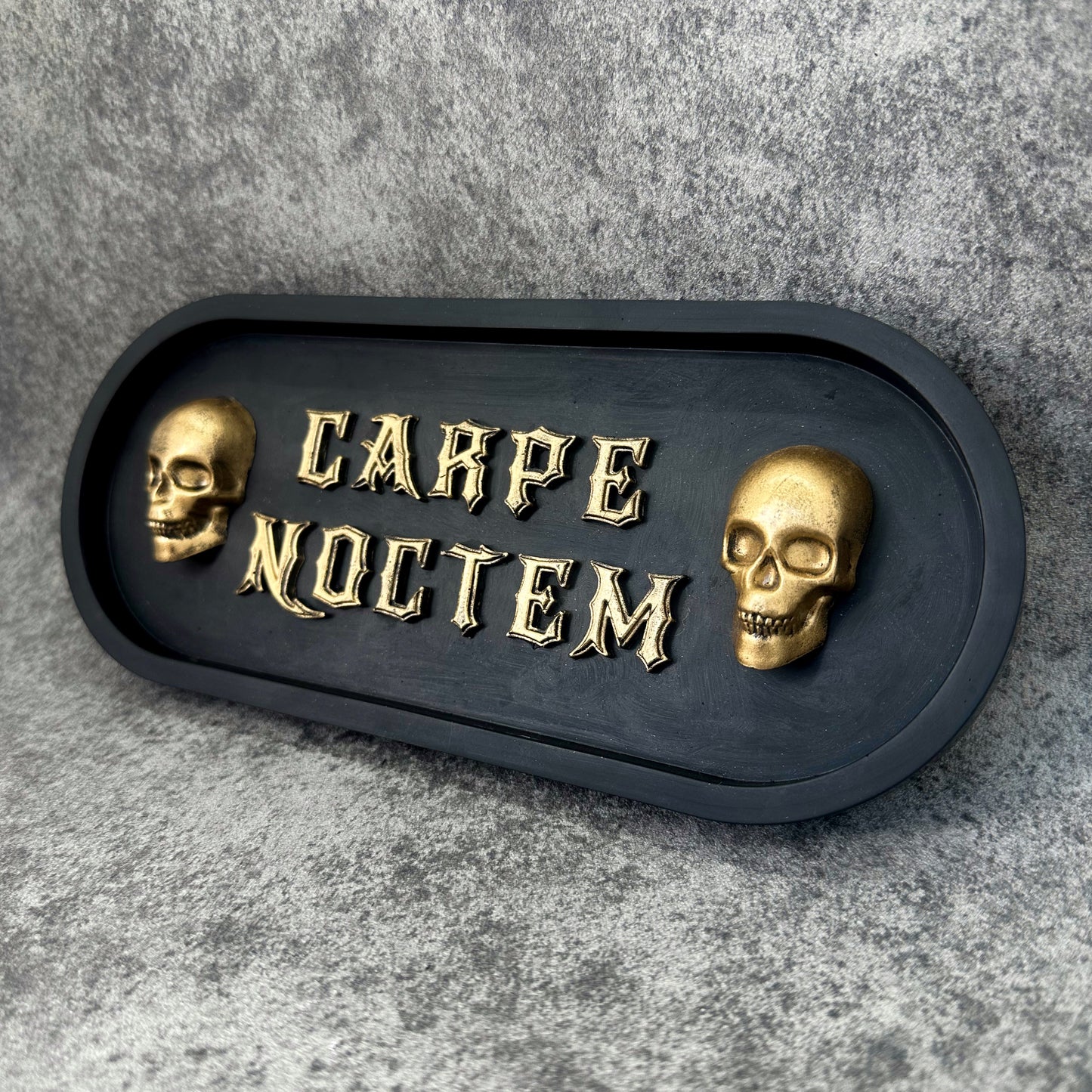 ‘Carpe Noctem’ Skull Wall Plaque