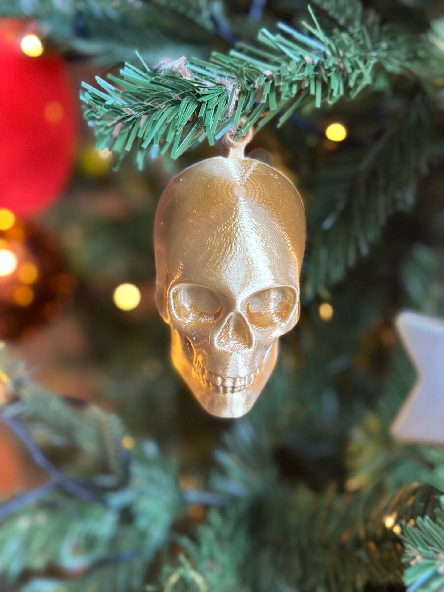 Skull Alternative Christmas Bauble Decorations (Set of 4)