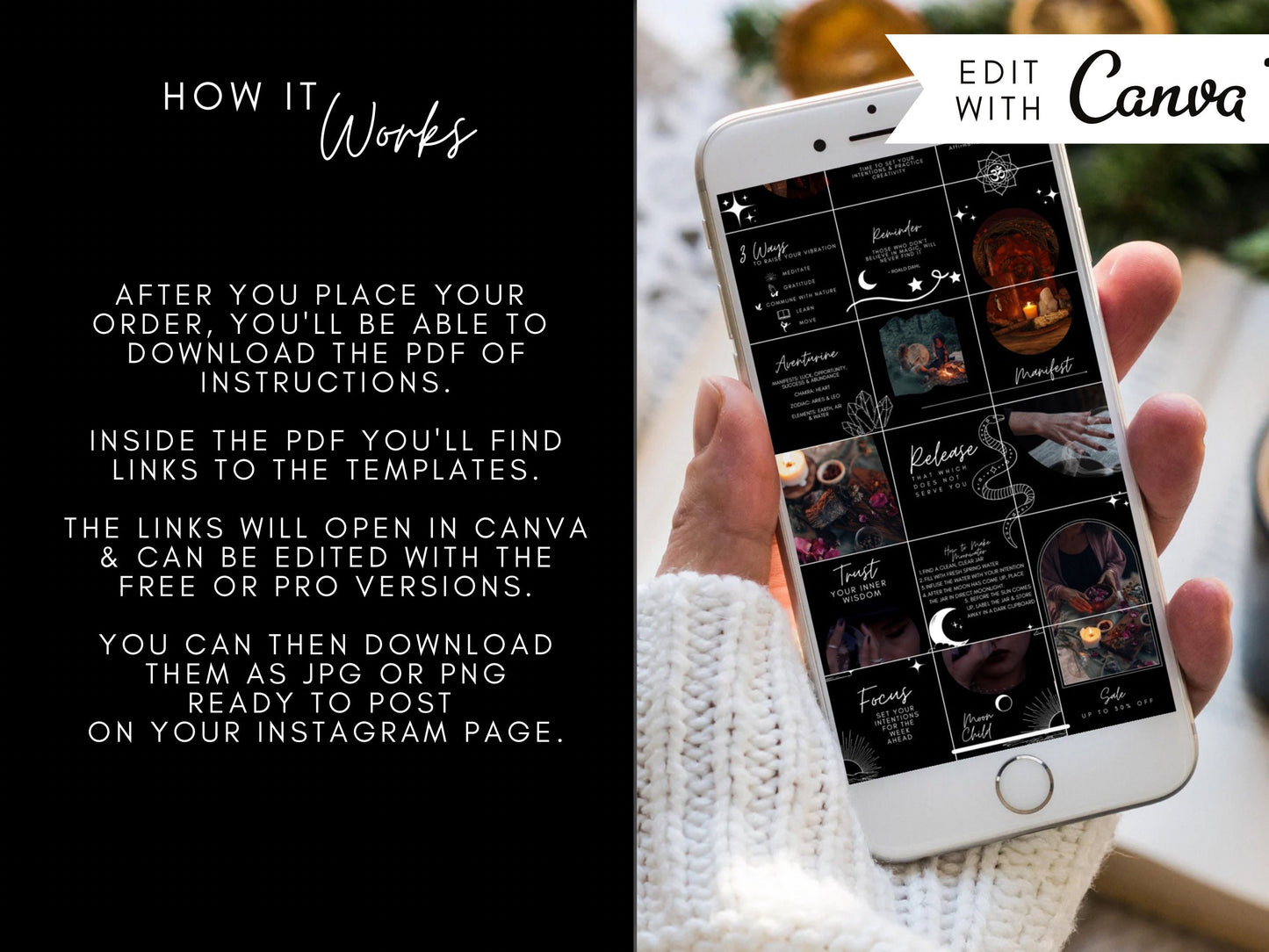 Mystic Instagram Template Kit for Canva