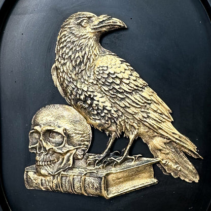 Raven Dark Academia Plaque