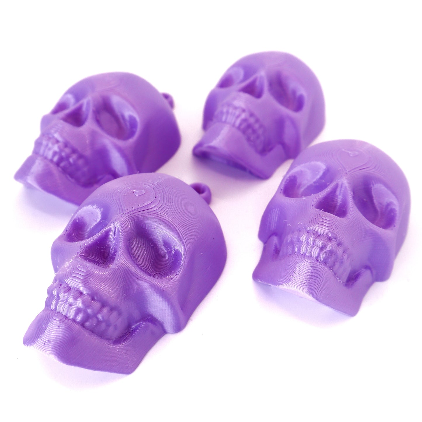Purple Skull Alternative Christmas Bauble