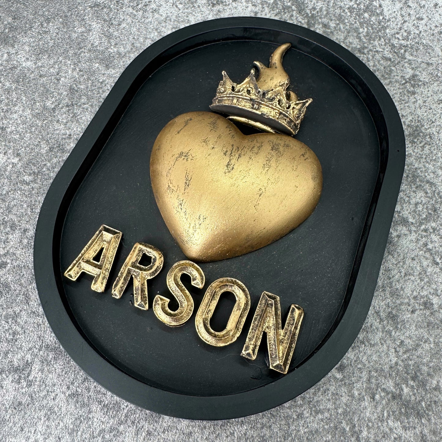 ‘Arson’ Sacred Heart Wall Plaque
