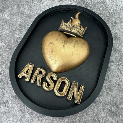 ‘Arson’ Sacred Heart Wall Plaque