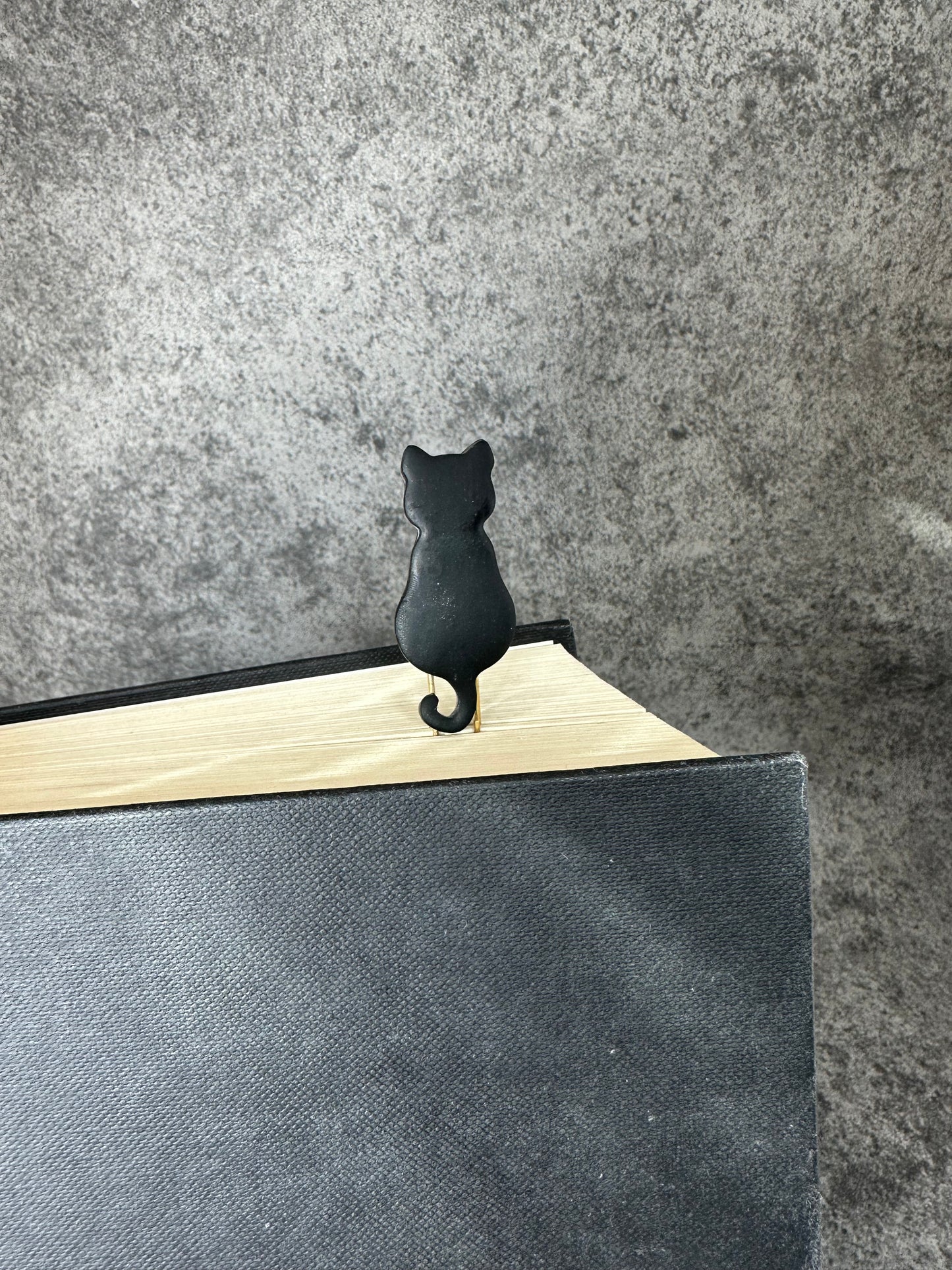 Black Cat Handmade Bookmark Clip
