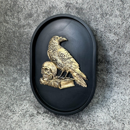 Raven Dark Academia Plaque