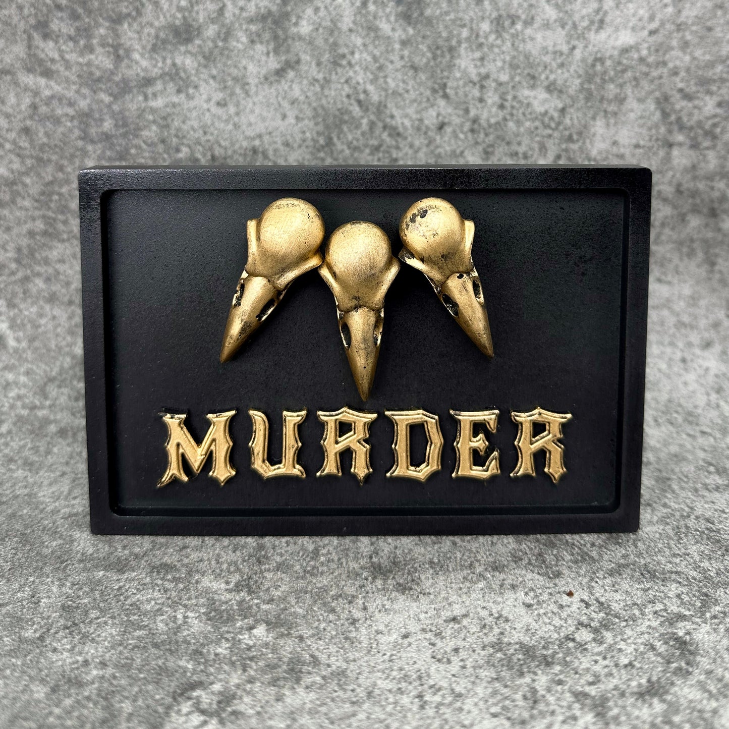 Murder Gothic Wall Plaque