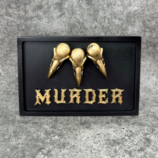 Murder Gothic Wall Plaque