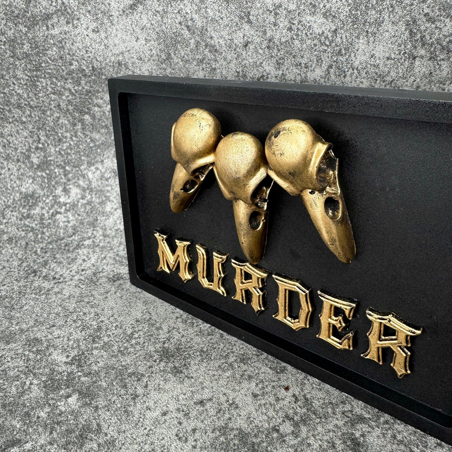 Murder Gothic Wall Plaque