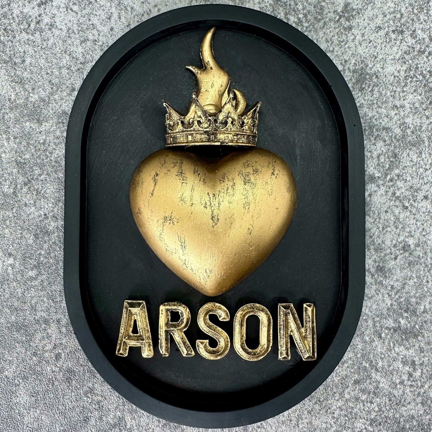 ‘Arson’ Sacred Heart Wall Plaque