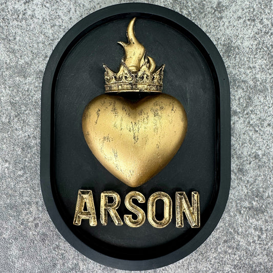 ‘Arson’ Sacred Heart Wall Plaque