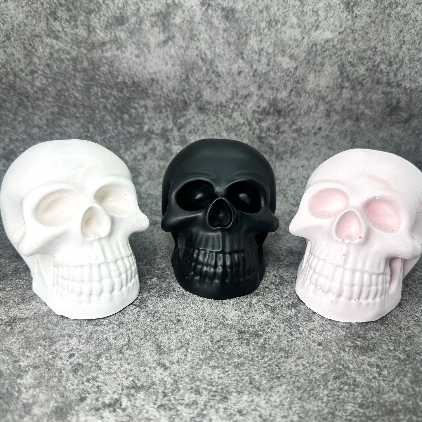 Ceramic Skull Paperweight Ornament