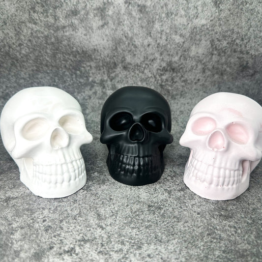 Ceramic Skull Paperweight Ornament