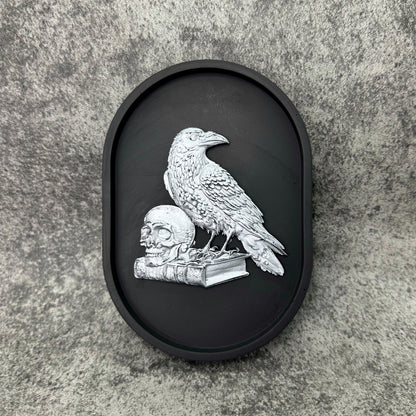 Raven Dark Academia Plaque