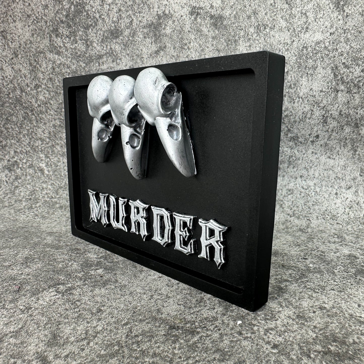 Murder Gothic Wall Plaque