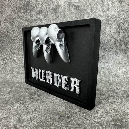 Murder Gothic Wall Plaque