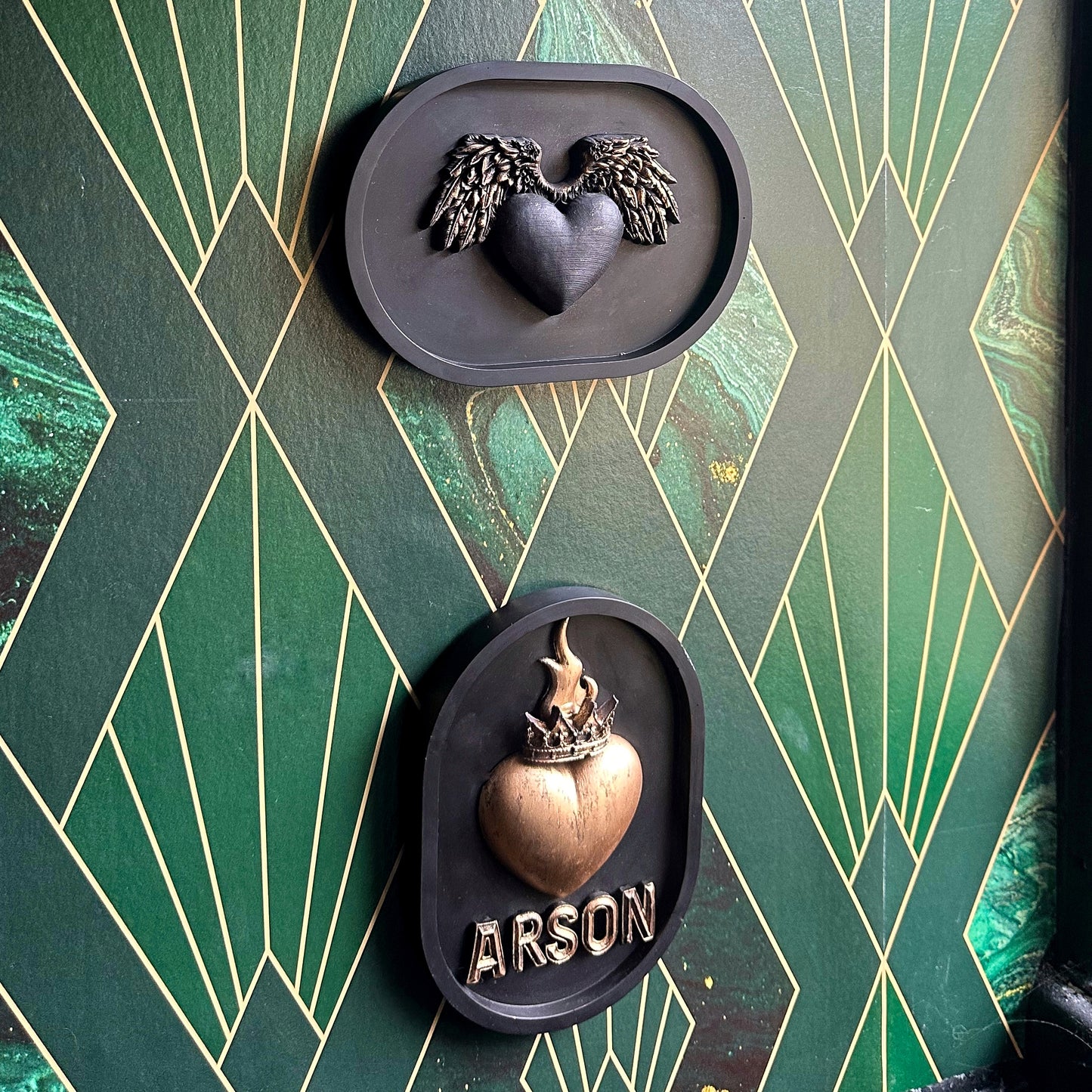 ‘Arson’ Sacred Heart Wall Plaque