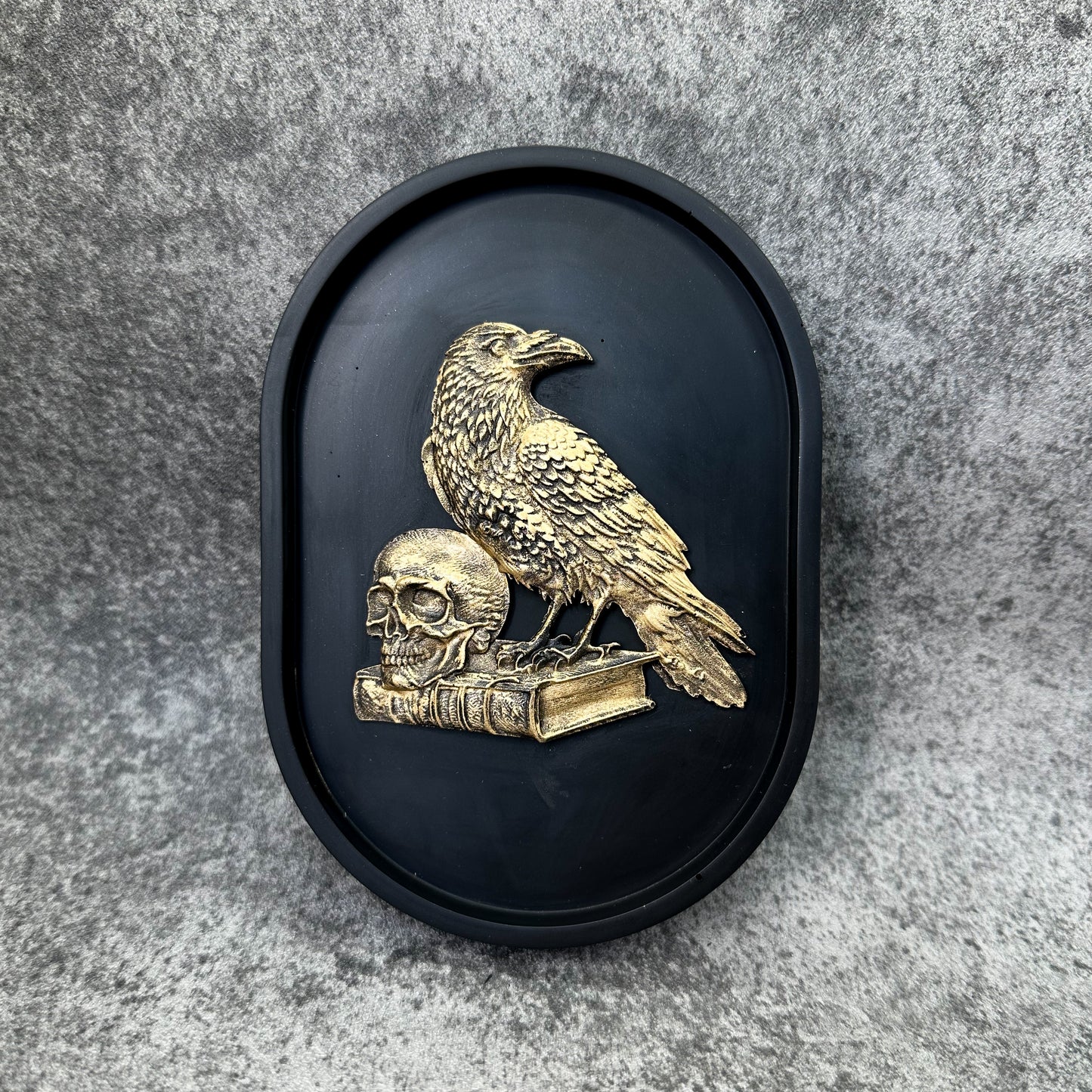 Raven Dark Academia Plaque