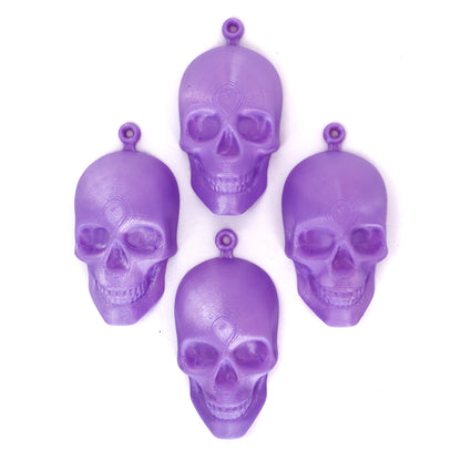 Purple Skull Alternative Christmas Bauble