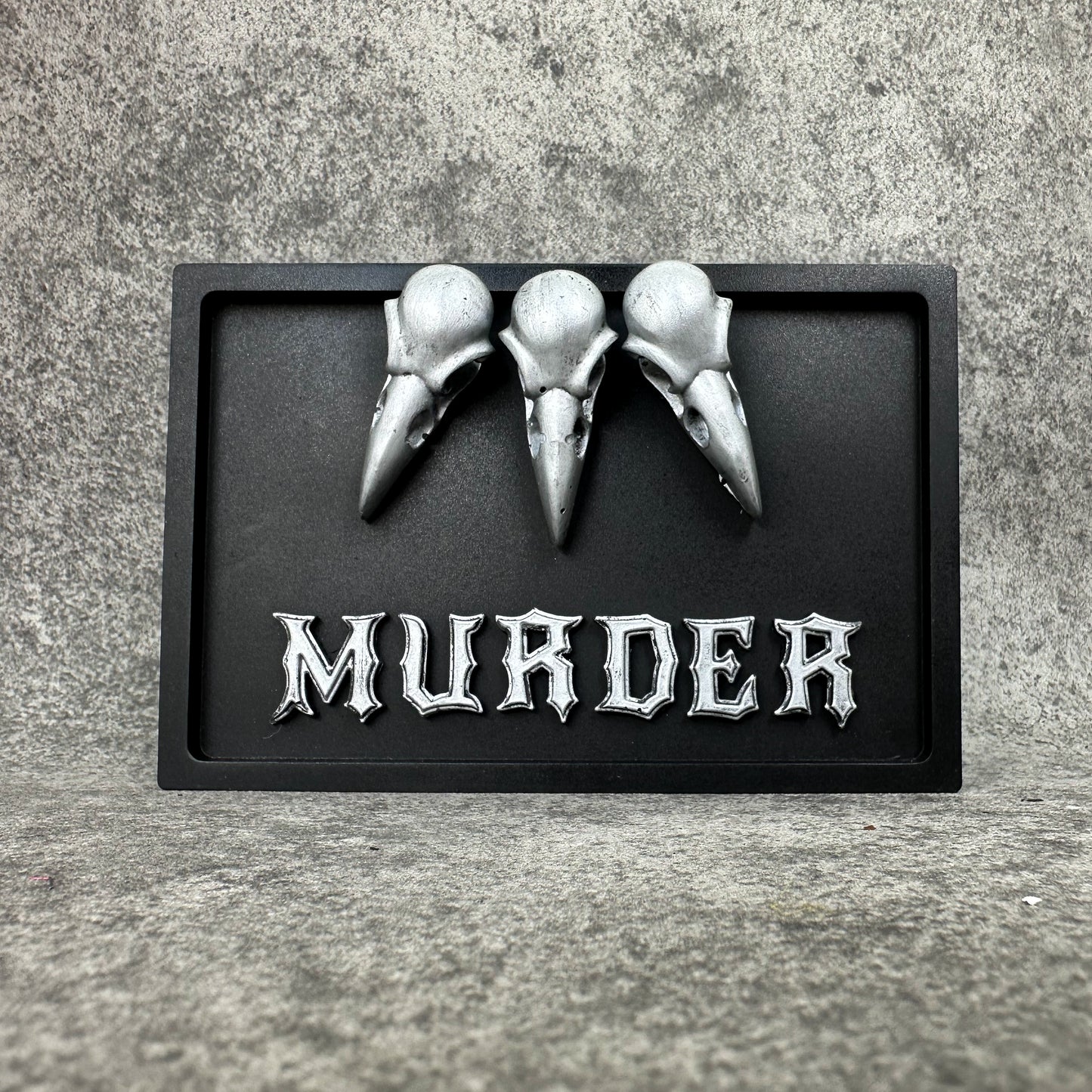 Murder Gothic Wall Plaque