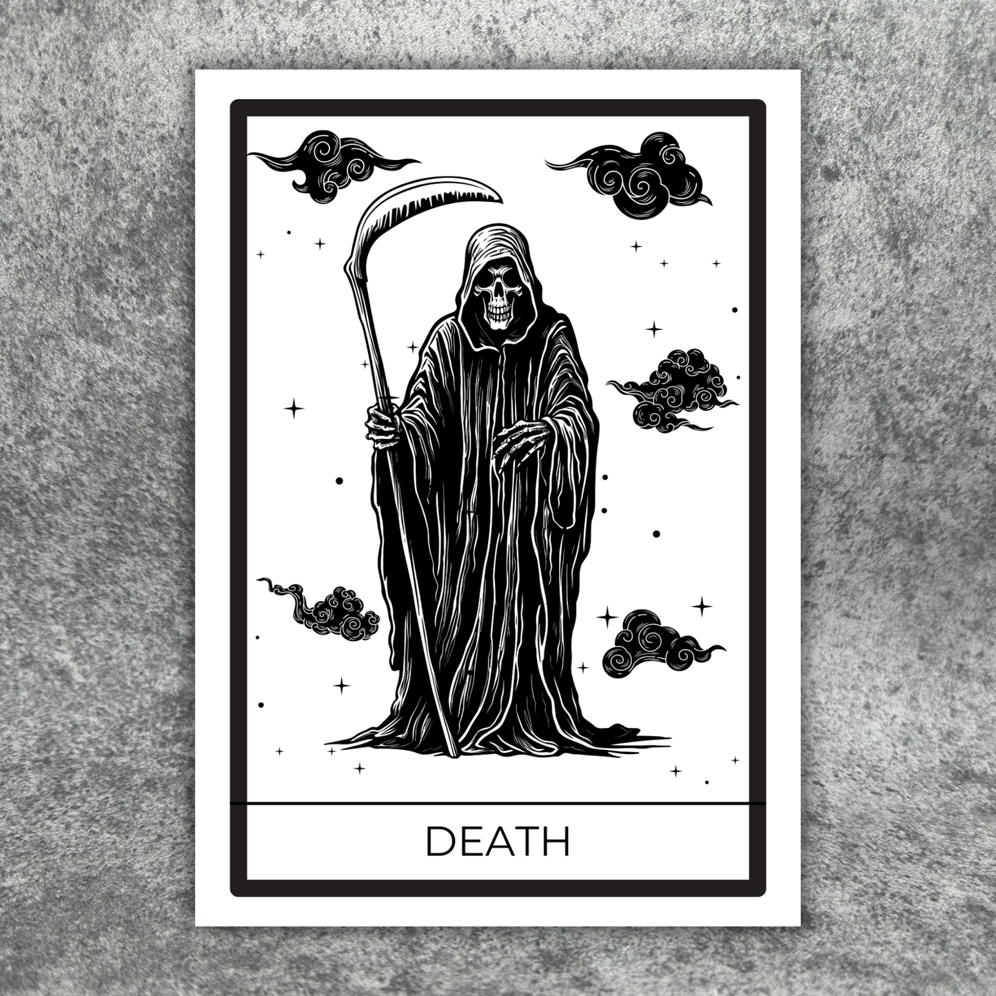 Death Tarot Card Print A4/A5