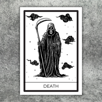 Death Tarot Card Print A4/A5