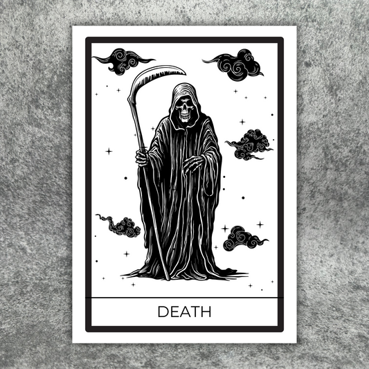 Death Tarot Card Print A4/A5