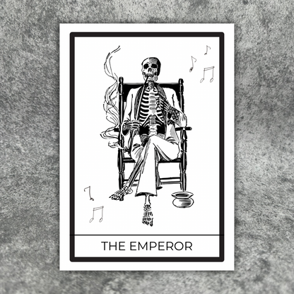 The Emperor Tarot Card Print A4/A5