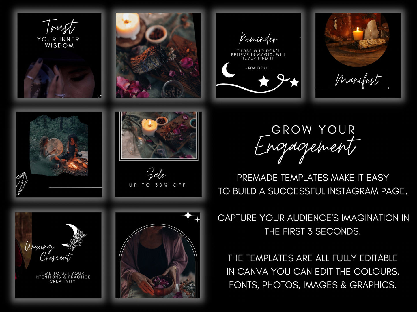Mystic Instagram Template Kit for Canva